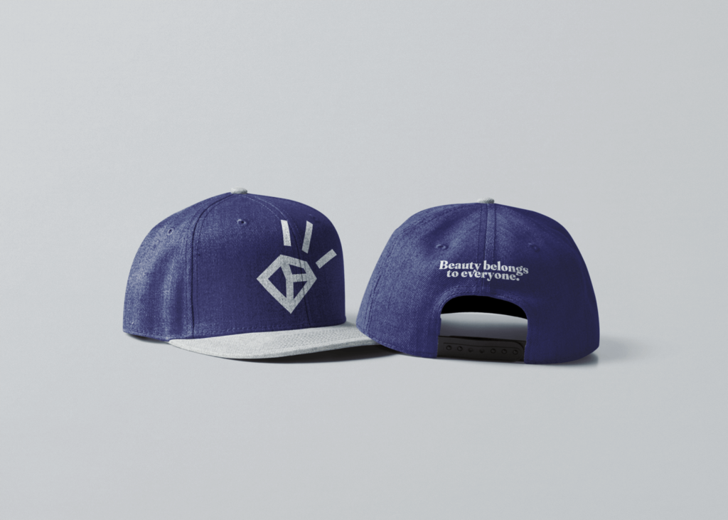 Disability is beautiful snapback cap mockup template