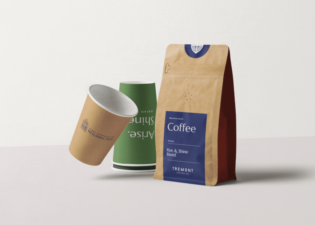 Matte coffee bag mockup template scaled