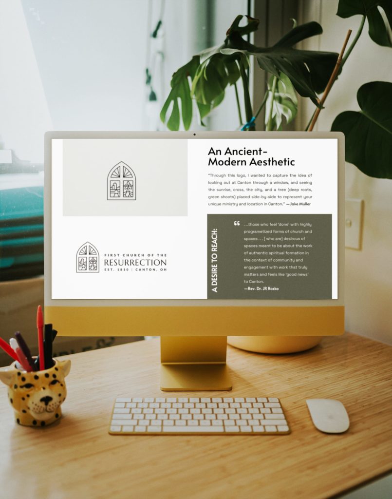 New imac (24 inches) mockup front view on table template 638e4a17d2558c0b330c3989@2x